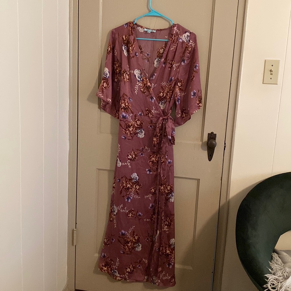 Beautiful silk wrap dress